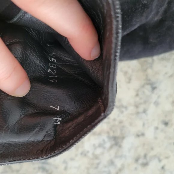 Stuart Weitzman suede block heel booties 7 - Picture 6 of 6